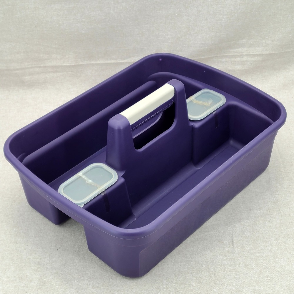Sterilite 1582 Classic Portable Plastic Tote Purple insert tray replacement